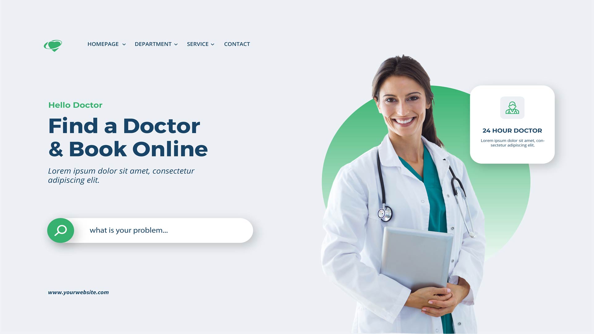 Doctor Website Landing Page