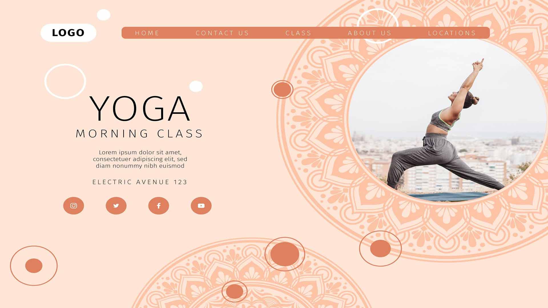 Yoga Instructor Landing Page